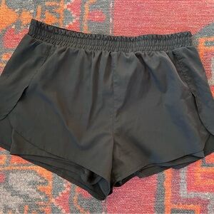 girlfriend collective Black Athletic Shorts with Elastic Waist